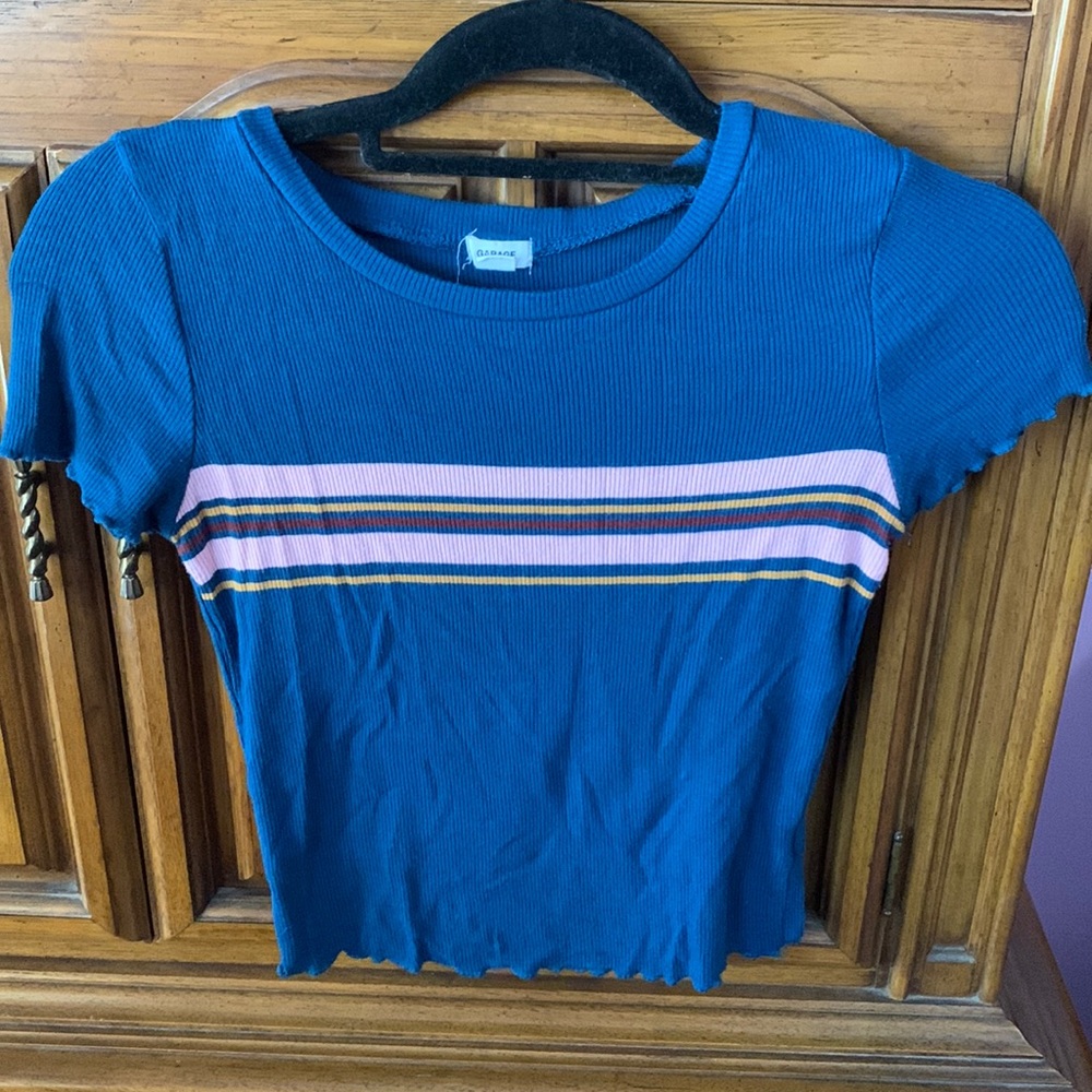 Garage Cropped Retro Baby Tee, Size Small